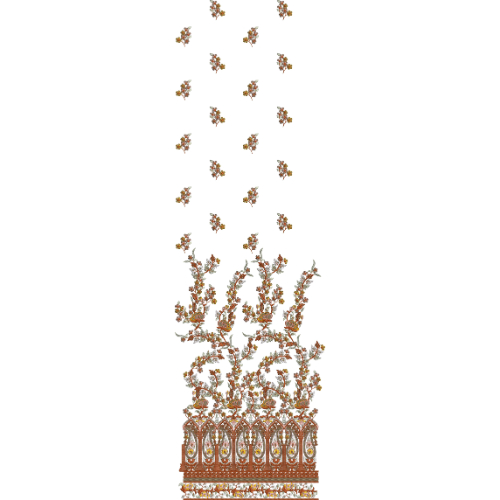 Border Daman Embroidery Design