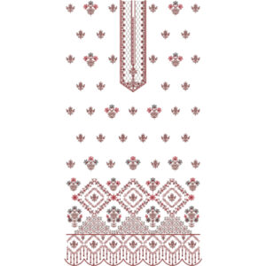 Flower Dress Embroidery Design