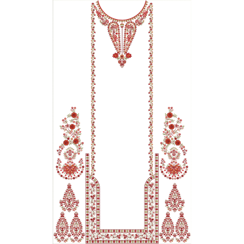Simple Dress Embroidery Design
