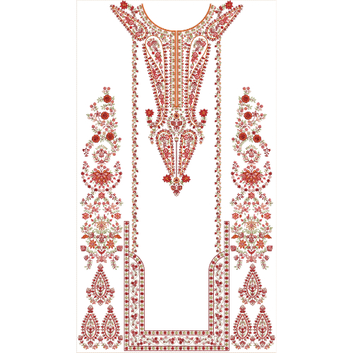 Unique dress Embroidery Design