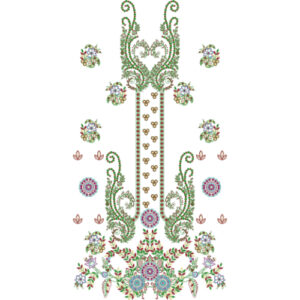 Flower Dress Embroidery Design