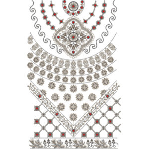 Unique dress Embroidery Design