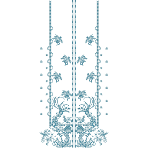 Unique dress Embroidery Design
