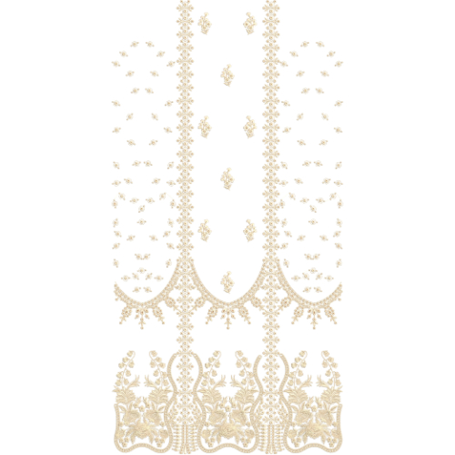 Flower Dress Embroidery Design