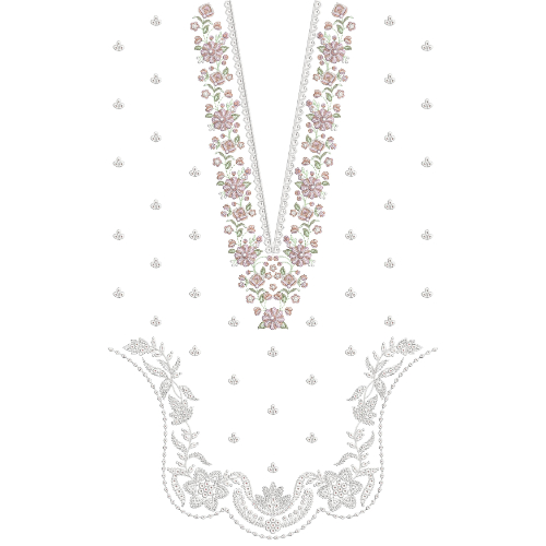 Beautiful Dress Embroidery Design