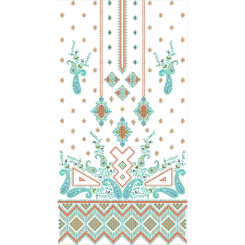 Simple Dress Embroidery Design