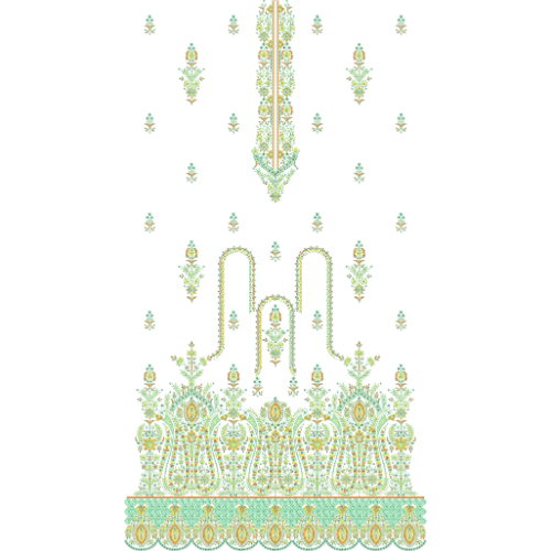 Unique dress Embroidery Design