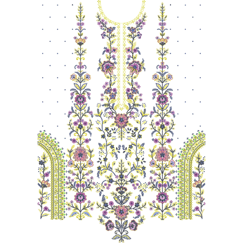 Beautiful Dress Embroidery Design