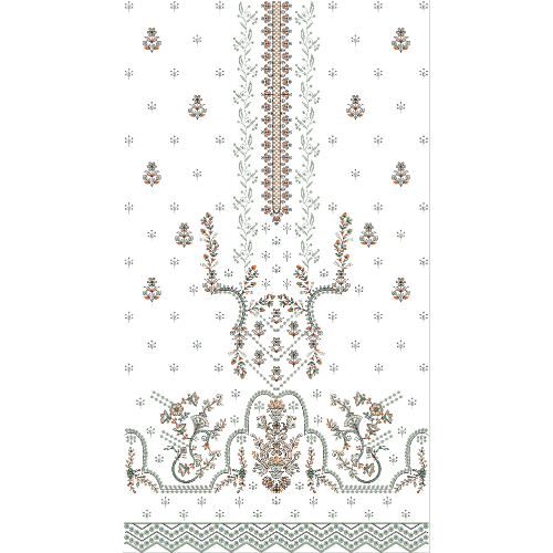 Simple Dress Embroidery Design