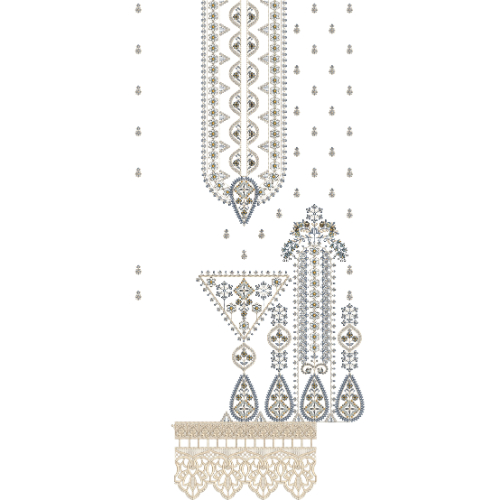 Flower Dress Embroidery Design