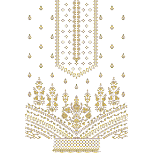 Unique dress Embroidery Design