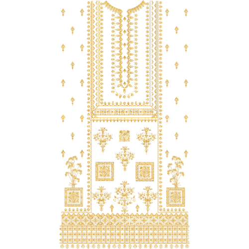 Flower Dress Embroidery Design