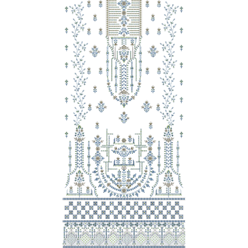 Flower Dress Embroidery Design