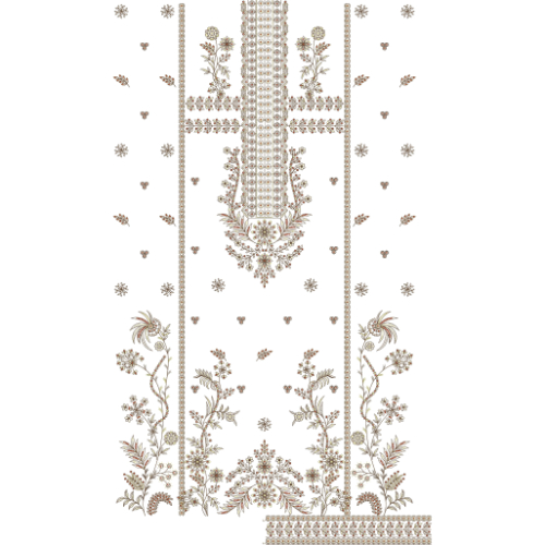 Beautiful Dress Embroidery Design