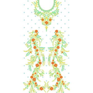 Simple Dress Embroidery Design