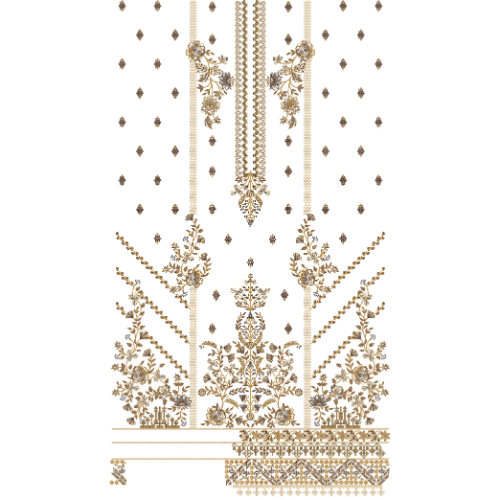 Simple Dress Embroidery Design