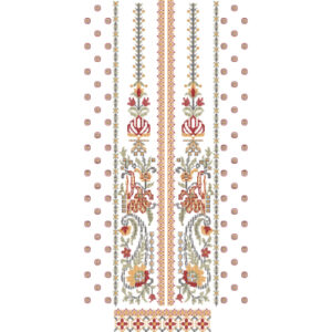 Flower Dress Embroidery Design
