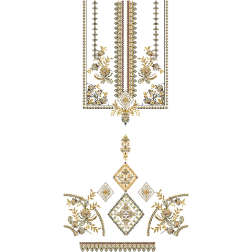 Simple Dress Embroidery Design