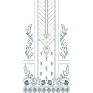 Flower Dress Embroidery Design