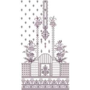Simple Dress Embroidery Design