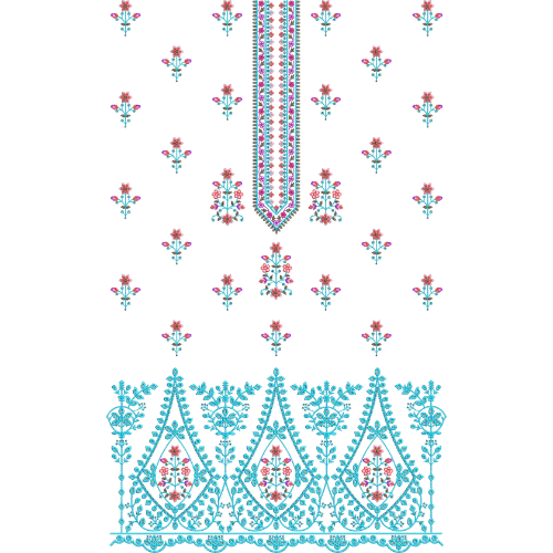 Simple Dress Embroidery Design