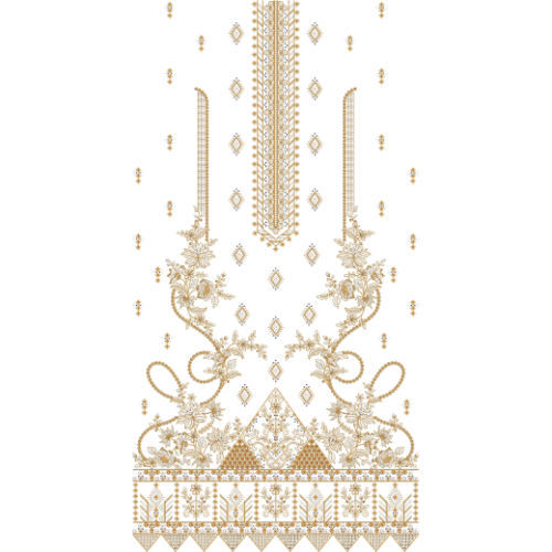 Unique dress Embroidery Design