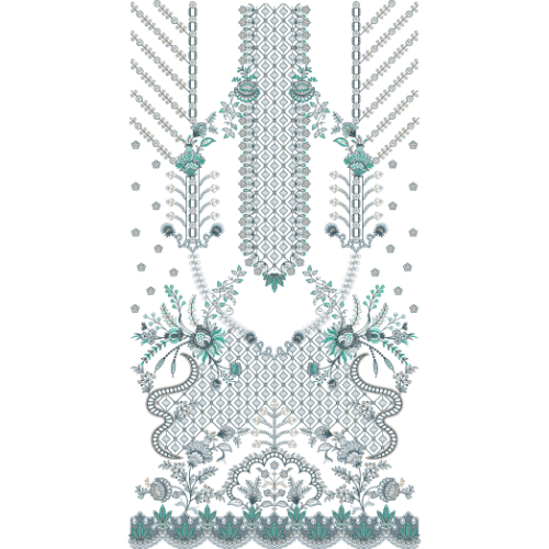 Beautiful Dress Embroidery Design