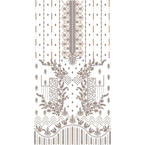 Simple Dress Embroidery Design