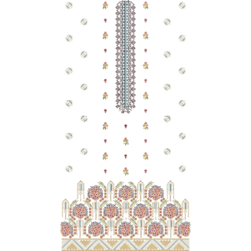 Simple Dress Embroidery Design