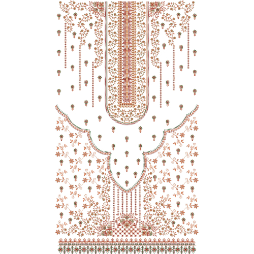 Unique dress Embroidery Design