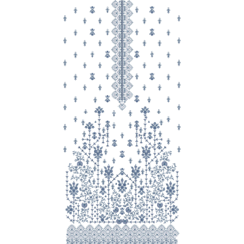 Unique dress Embroidery Design