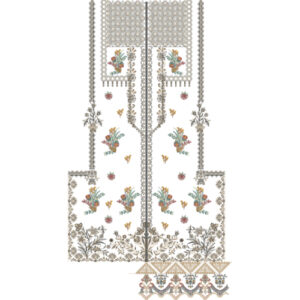 Flower Dress Embroidery Design