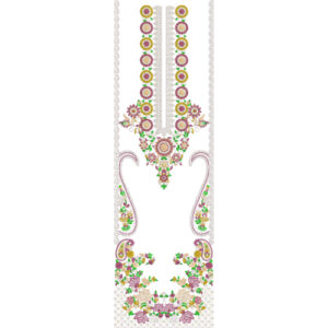 Flower Dress Embroidery Design