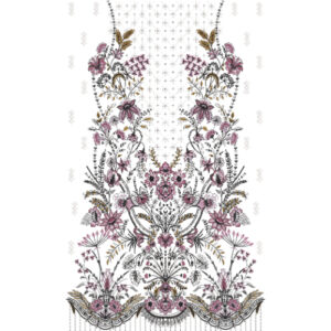 Unique dress Embroidery Design