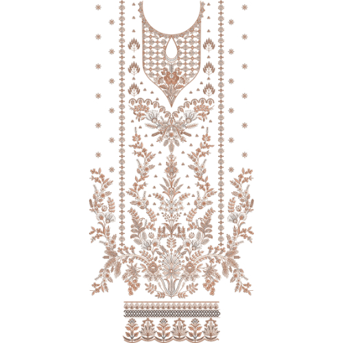 Beautiful Dress Embroidery Design