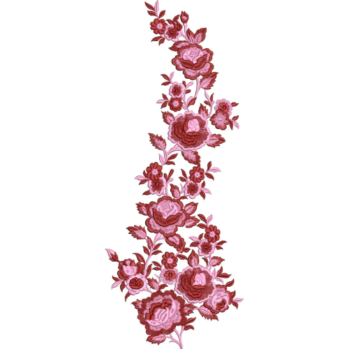 Flower Kurta Embroidery Design