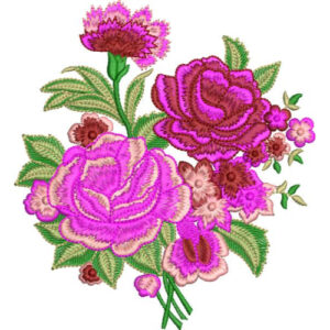 Simple Flower Embroidery Design