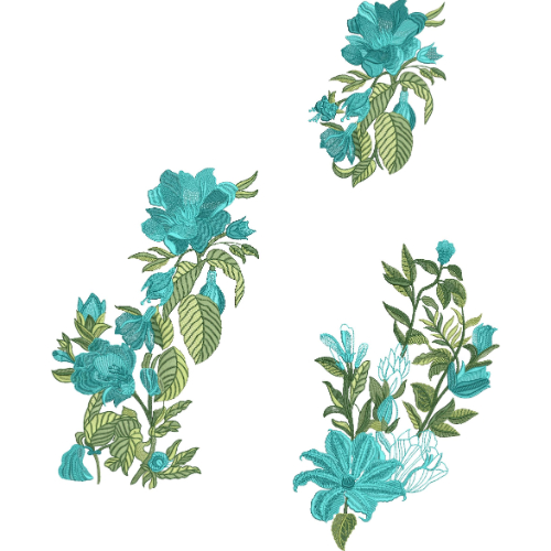 Unique Flower Embroidery Design