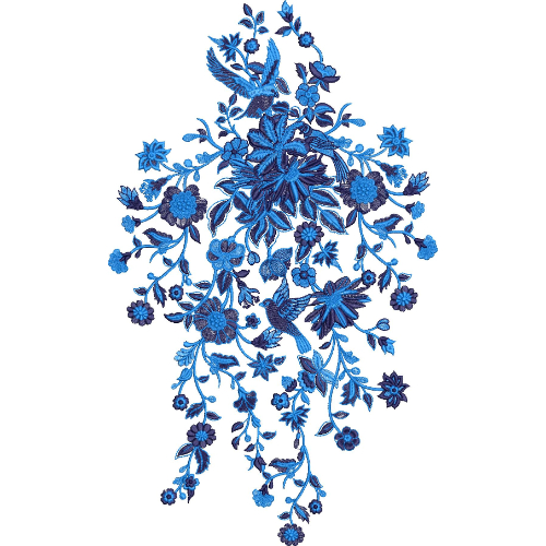Unique Flower Embroidery Design