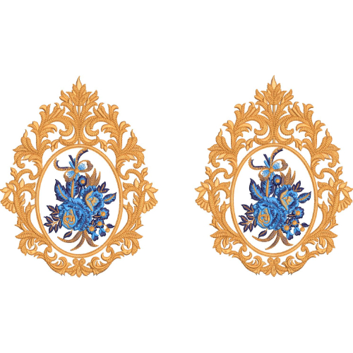 Flower Kurta Embroidery Design