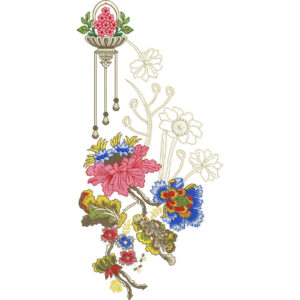 Delicate Flower Embroidery Design