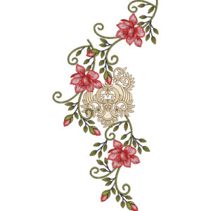 Unique Flower Embroidery Design