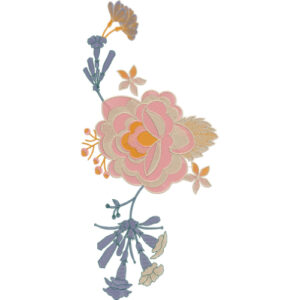Motive Flower Embroidery Design