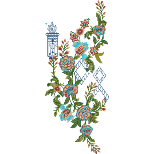 Simple Flower Embroidery Design