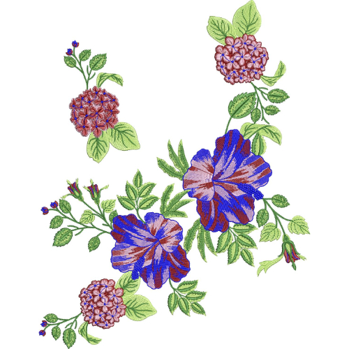 Unique Flower Embroidery Design