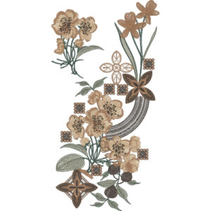 Unique Flower Embroidery Design