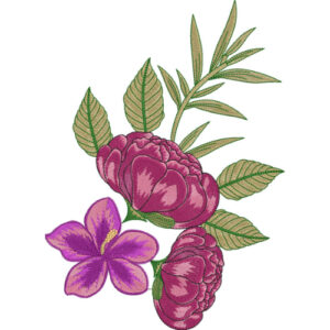 Delicate Flower Embroidery Design