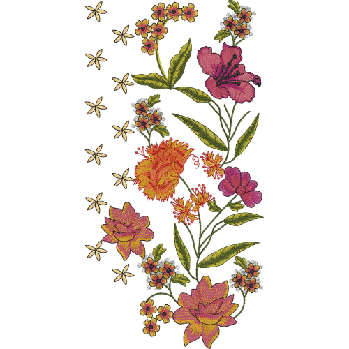Beautiful Flower Embroidery Design