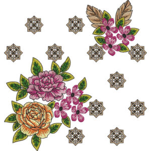 Flower Kurta Embroidery Design