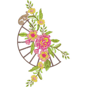 Simple Flower Embroidery Design